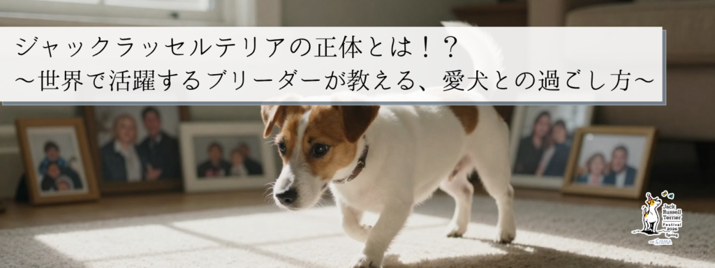 ジャックラッセルテリアの正体とは！？ ～世界で活躍するブリーダーが教える、愛犬との過ごし方～